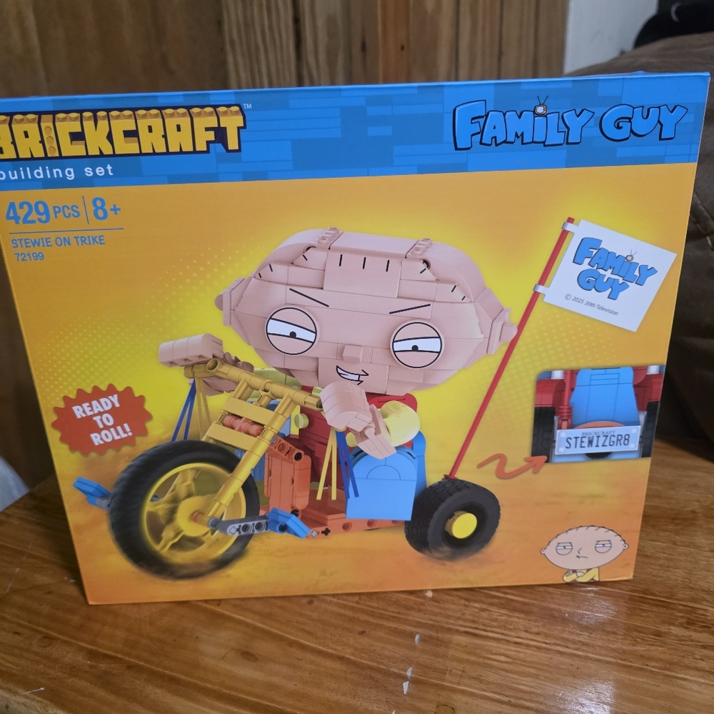 New Brickcraft Family Guy Stewie on Bike Building Block Set #72199